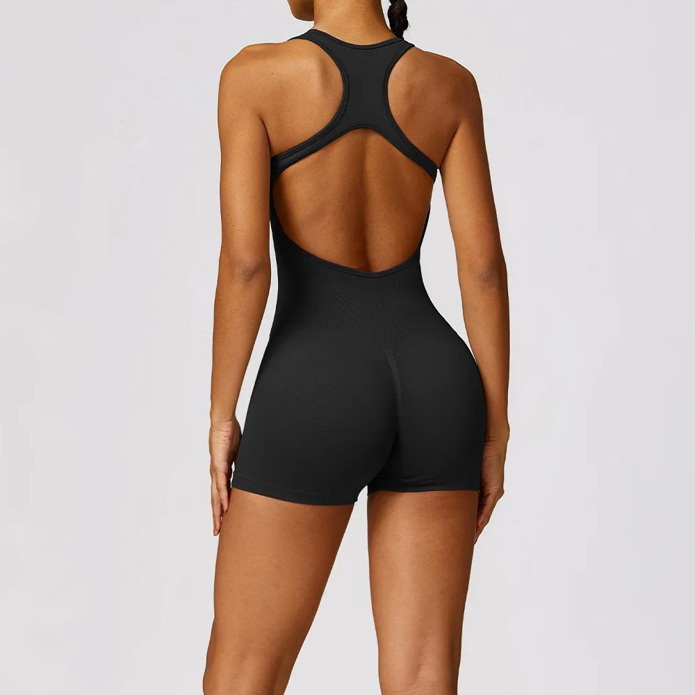 Herbal Yoga - Sexy Back Jumpsuit Gym Set Wanita