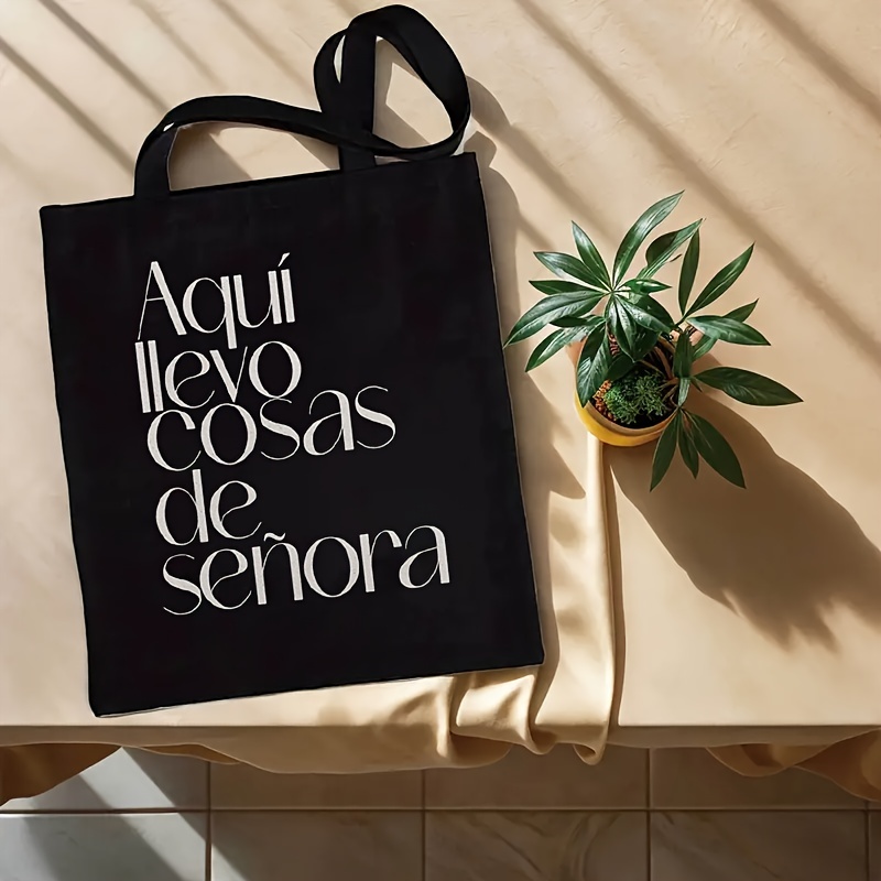 Tas Tote Kanvas Hitam Motif Ca - Cat Claw Bark ulasan dan harga