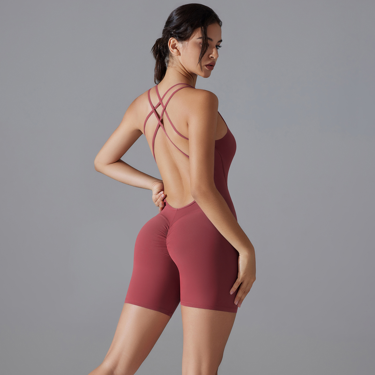 Set Yoga Seksi Punggung Terbuk - Herbal Yoga ulasan dan harga