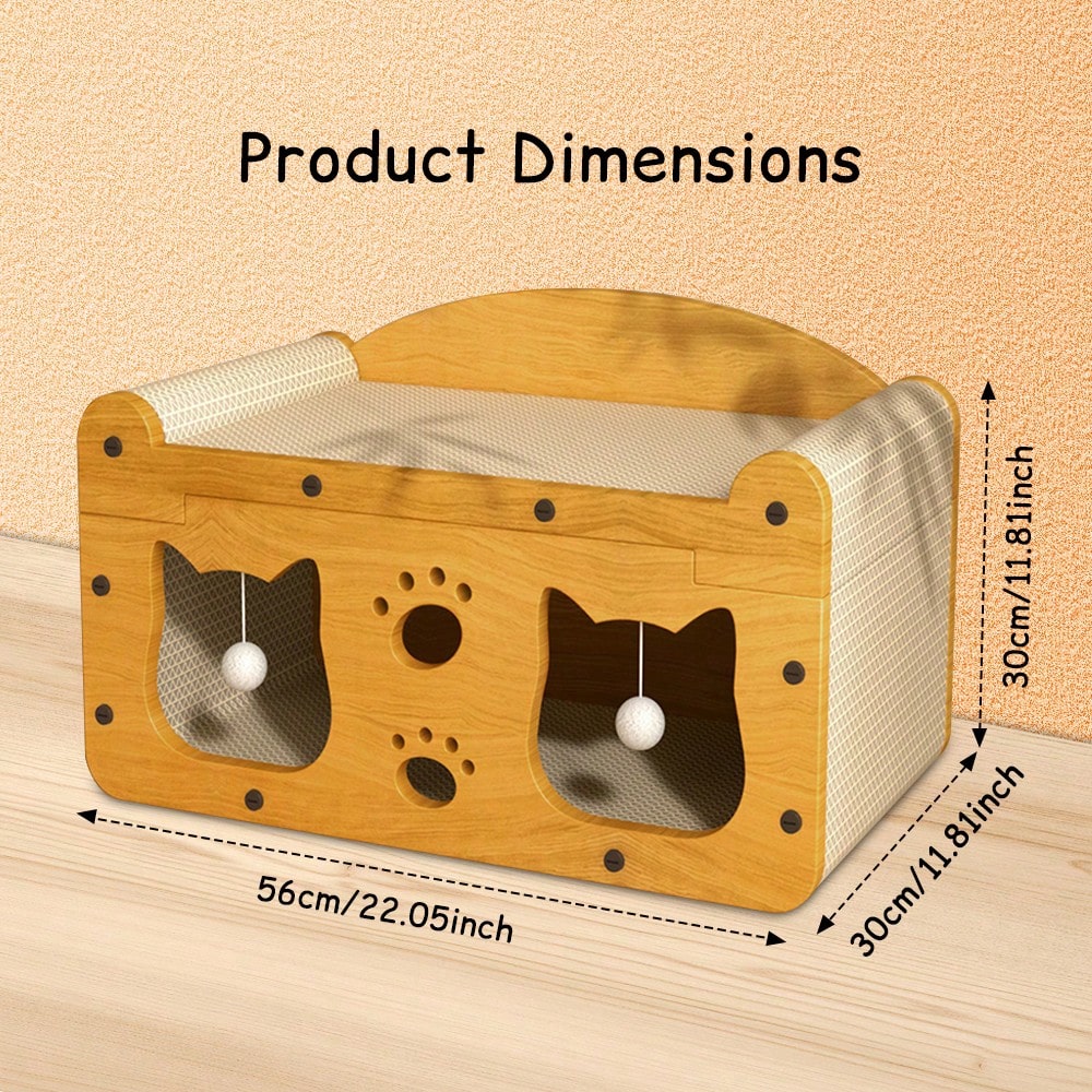Tempat Tidur Kucing Mewah Dua  - Cat Claw Bark ulasan dan harga
