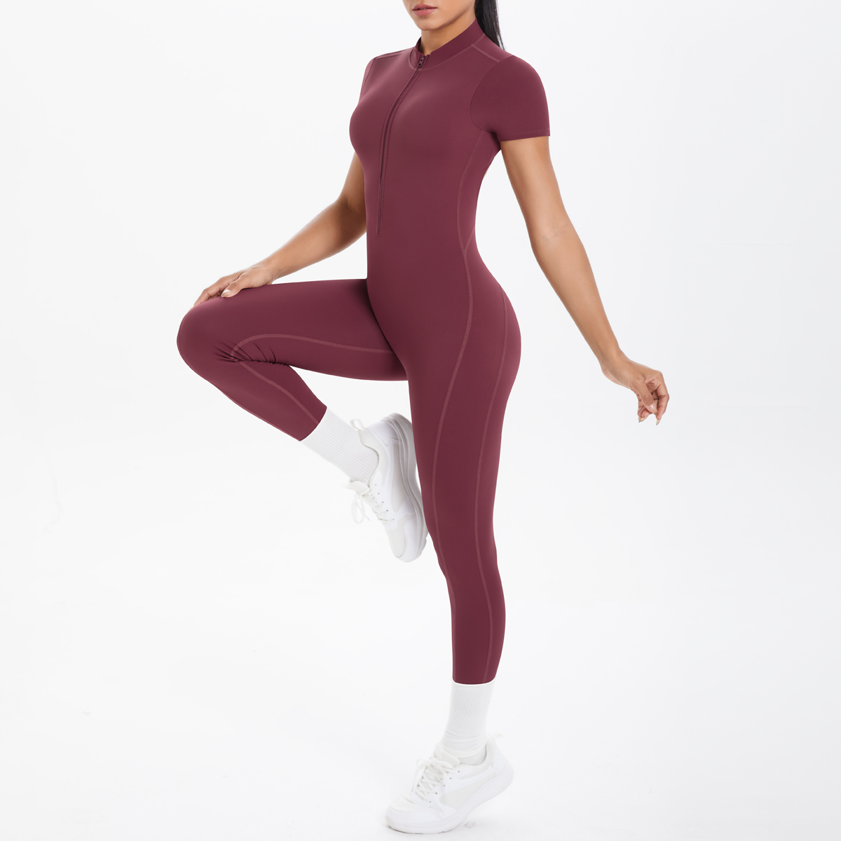 Jumpsuit Kebugaran Lengan Pend - Herbal Yoga ulasan dan harga