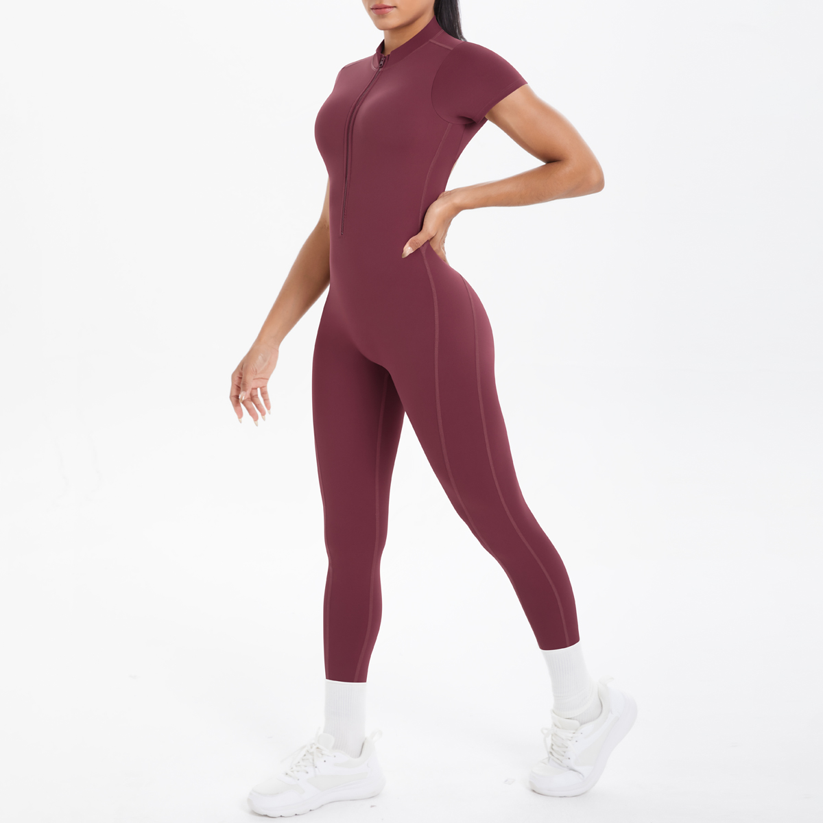 Jumpsuit Kebugaran Lengan Pend - Herbal Yoga ulasan dan harga