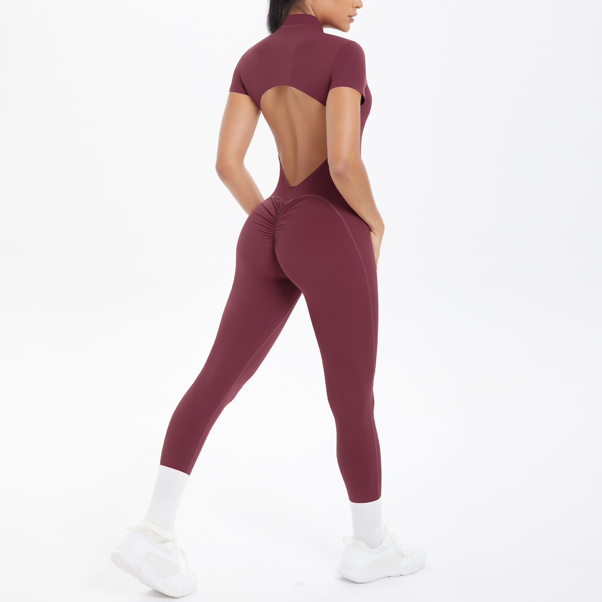 Jumpsuit Kebugaran Lengan Pend - Herbal Yoga ulasan dan harga