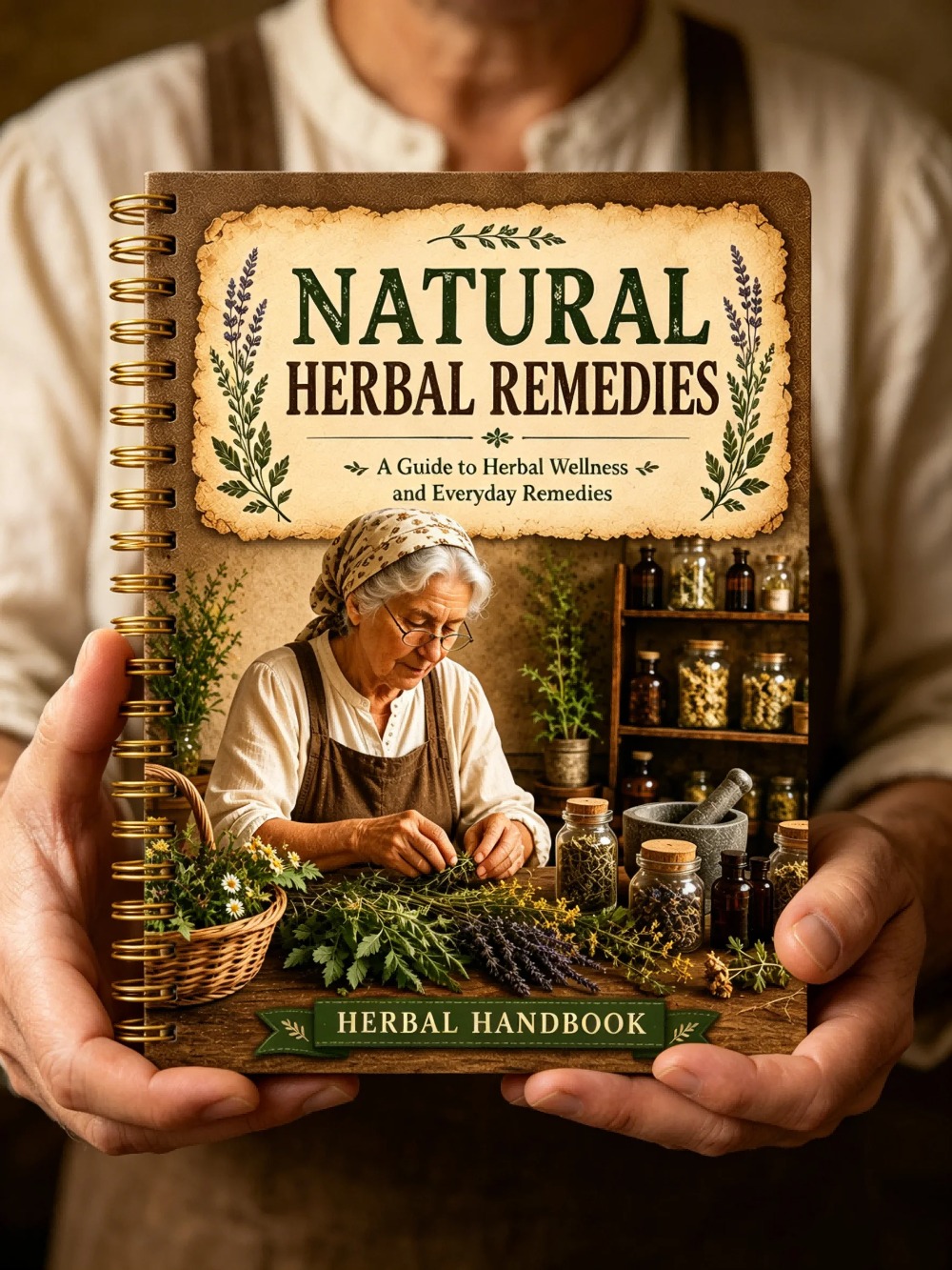 Buku Catatan A5 Desain Vintage - Herbal Wellness Remedy ulasan dan harga