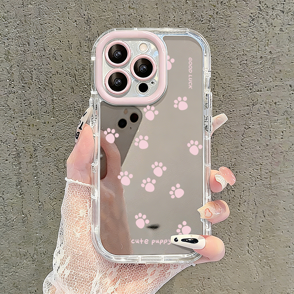 Casing Ponsel Cermin Motif Jej - Cat Claw Bark ulasan dan harga