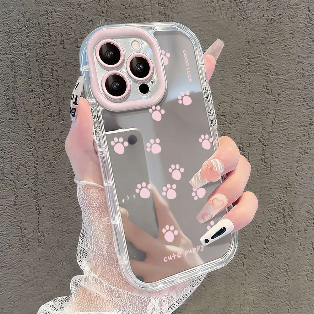 Casing Ponsel Cermin Motif Jej - Cat Claw Bark ulasan dan harga