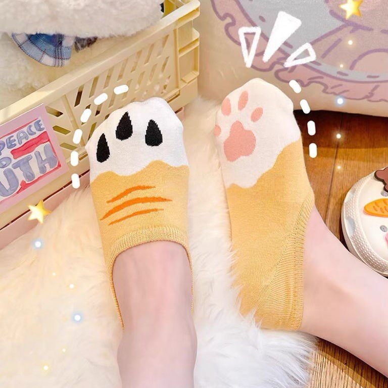 Kaus Kaki Tak Terlihat Motif C - Cat Claw Bark ulasan dan harga